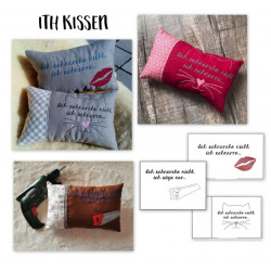 Stickserie ITH - Kissen "Ich schnarche nicht" 3 Motive, 12 Varianten